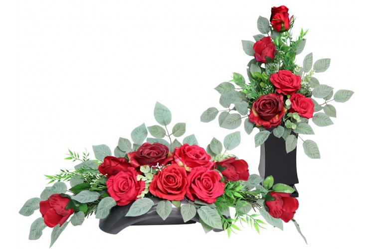 Róża Czerwona stroik + bukiet