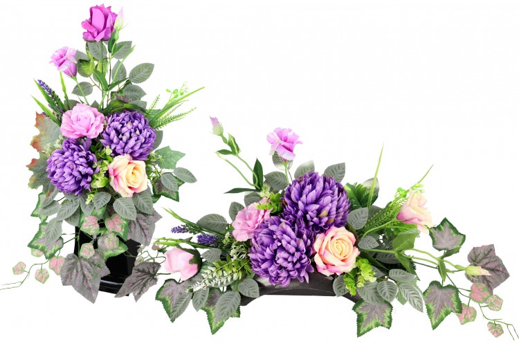 Stroik + bukiet Chryzantema i Eustoma liliowa