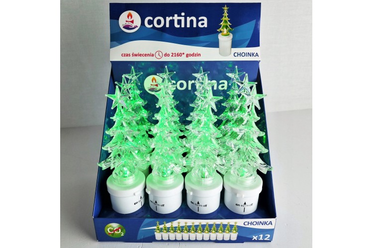 Choinka LED zielona 1 szt. elektryczny 17 x 6