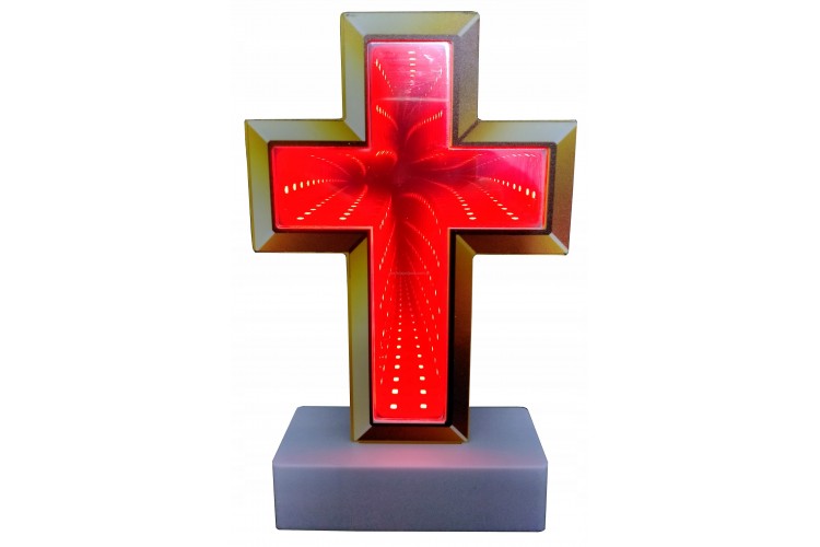 Krzyż led wkład do zniczy 3D 20cm - 1 szt.