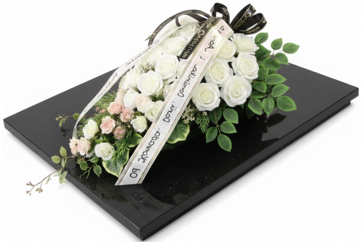 Wieniec serce z Róż na podkładzie 100x70